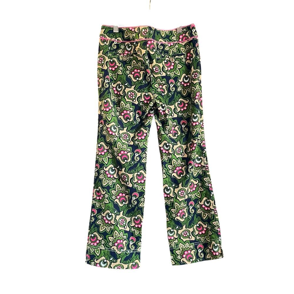 Vintage Lilly Pulitzer Size 0 The in Crowd Nutty Professor Floral Corduroy Pants - Picture 8 of 8